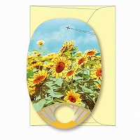 #RYURYU カード 透明うちわカード  ひまわり STOC02