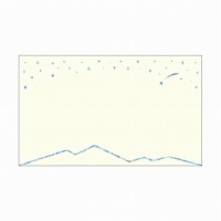 #RYURYU カード 星くずのメッセージカード 8枚入 夜明け･ホワイト HKMC01