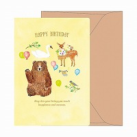 #RYURYU カード ミラーバースデーカード  アニマルズ MRBC04