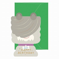 #RYURYU カード わんこバースデーカード  シュナウザー MWBC01