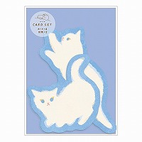 #RYURYU レター mula･ダイカットカードセット  シロ MUDC01
