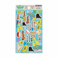 #RYURYU シール サークルシール・ホログラム  ミュージック RCSH16