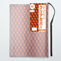 #コンサイス 読書関連小物 フローズンシリーズクリアカバー A5 グレー SBC028-GY