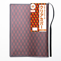 #コンサイス 読書関連小物 フローズンシリーズクリアカバー A5 ブラック SBC029-BK