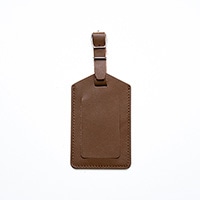 #コンサイス 身辺雑貨 カダケス 本革ネームタグ 大 ブラウン 614227