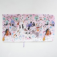 #コンサイス 読書関連小物 ブックカバー･みんなの春 文庫 ムラサキ 615286