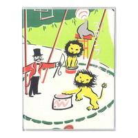 #トコナッツ  トコナッツ スタンプ帳 サーカスのライオン使いとライオン STM-03-1B