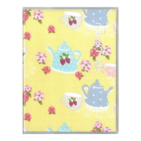 #トコナッツ  トコナッツ スタンプ帳 ティーポットにカップにお花たち STM-03-1E