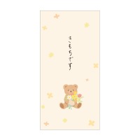 #包む 祝儀用品 ポチ袋 L･3枚入 テディベア TP067