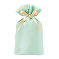 #包む 梱包用品 巾着･オーガンジーBAG  ブルー TD042