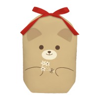#包む 梱包用品 巾着･ギフトバッグ  くま TD046
