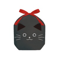 #包む 梱包用品 巾着･ギフトバッグ  黒猫 TD048