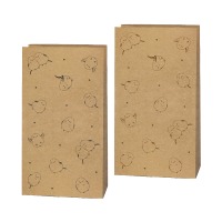 #包む 包装用品 角底BAG 2色×各3枚入 シマエナガ TU029