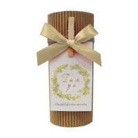 #包む 包装用品 ロールキット タグ3枚.リボン･クリップ,各ゴム紐各1個付セット ゴールド TB027