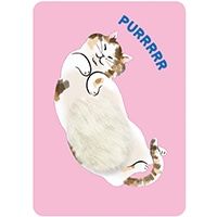 #グリーティングライフ(国内販売のみ） カード なでなでポストカード  ミケ EC-38