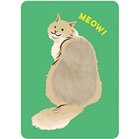#グリーティングライフ(国内販売のみ） カード なでなでポストカード  長毛 EC-44