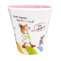 #グリーティングライフ(国内販売のみ)  ココちゃん メラミンカップ 300ml ピンク RYL-944