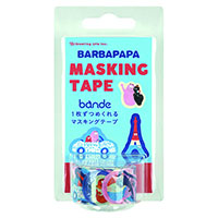 #グリーティングライフ マスキングテープ バーバパパ･bande･ダイカットマスキングテープ 12design･108Sheet 20mm幅 パリ BBZ-322