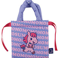 #グリーティングライフ 身辺雑貨 スモモモモモモモモ･クッション巾着  ブルー MOZ-21
