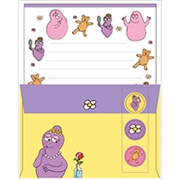 #グリーティングライフ(国内販売のみ） レター バーバパパレターセット 便箋6枚･封筒3枚･シール3枚 パパとベル BBS-352