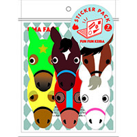 #グリーティングライフ(国内販売のみ） シール FUN･FUN･KEIBA･ステッカーパック 7 フェイス ETCK-227