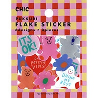 #グリーティングライフ(国内販売のみ） シール シック･ぷっくりフレークシール 8design･各3peace  MMCK-516