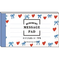 #グリーティングライフ(国内販売のみ） レター シック･ミニミニ一筆箋 2design･各15sheet リボン MMS-517