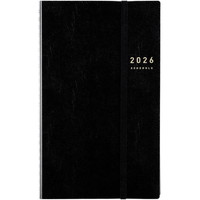 #高橋書店(日本国内のみ) 手帳 2026年 A5変型 ウィークリー リングダイアリー スリム レフト 黒 No.91 (2025年 12月始まり)