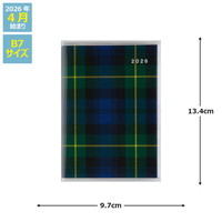 #高橋書店（国内販売のみ） 手帳 2026年 4月始まり マンスリー リベル インデックス 6 ブルーオンノアール No.666