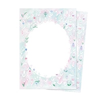 #スコープ レター レターセット･魔法の咲く丘 A5 花畑 10134