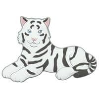 #ワールド商事 生活雑貨 アニマルラバーマグネット  ホワイトタイガー 151881