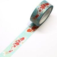 #カミイソ産商 マスキングテープ kimono美　鯉 15mm×7m巻き  GR-2011