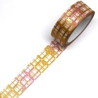 #カミイソ産商 マスキングテープ kimono美　花格子 15mm×7m巻き  GR-3023
