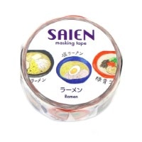 #カミイソ産商 マスキングテープ SAIENマステ 15mm幅×7m巻 ラーメン TR-0247