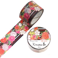 #カミイソ産商(国内販売のみ） マスキングテープ kimono美マステ 25mm×5m 花丸25mm幅 GR-1088