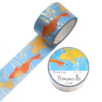 #カミイソ産商(国内販売のみ） マスキングテープ kimono美マステ 25mm×5m 紅金鯉25mm幅 GR-2072