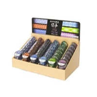 #カミイソ産商(国内販売のみ） マスキングテープ 切子クリアテープ 6柄×各8巻入 切子什器セット TR-2062