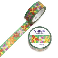 #カミイソ産商(国内販売のみ） マスキングテープ SAIEN･マスキングテープ 7m巻 ヘメロカリス TR-0291