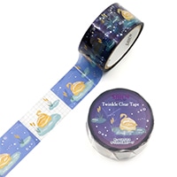 #カミイソ産商（国内販売のみ） テープ SAIENクリアテープ 3m巻 水際のスワンシュー HR-1024