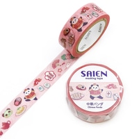 #カミイソ産商(国内販売のみ） マスキングテープ SAIENマステ 7m巻 中華パンダ UR-0288