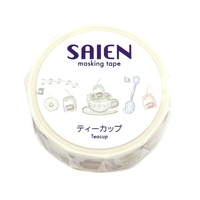 #カミイソ産商（国内販売のみ） マスキングテープ SAIENマステ 7m巻 ティーカップ UR-0293