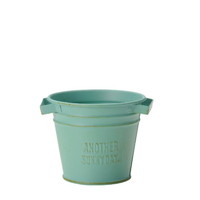 #ケー・イー・アイ ポット 2.5寸多肉用ポット缶  グリーン 4143-GR