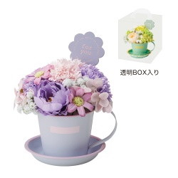 #ケー・イー・アイ ソープフラワー ミルキーマグソープフラワー  パープル 5243-PU