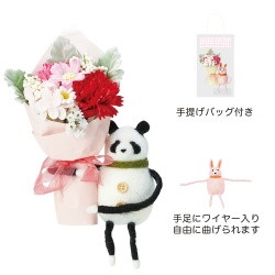 #ケー・イー・アイ ソープフラワー アニマルブーケソープフラワー  パンダ 5245-PA