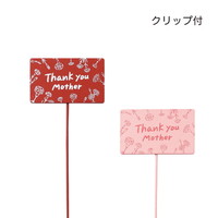 #ケー・イー・アイ フラワーピック 木製プレートピック　カーネーションフレーム  2種×各6本 5447S