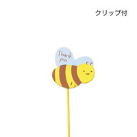 #ケー・イー・アイ フラワーピック 木製プレートピック　ミツバチ   5461