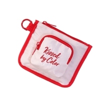 #KDT Japan 身辺雑貨 KBC ダブルポケットポーチ  レッド 120905