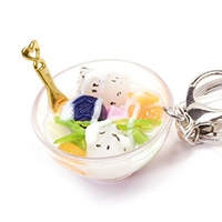 #エルベール チャーム 食品サンプルチャーム  スイーツ果物サラダ KHP-104