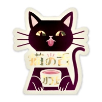 #KITERA シール ステッカー･オビワン  猫の舌カフェー R0382502