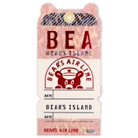 #KITERA シール ステッカー･オビワン  BEAR'S TICKET R0382508